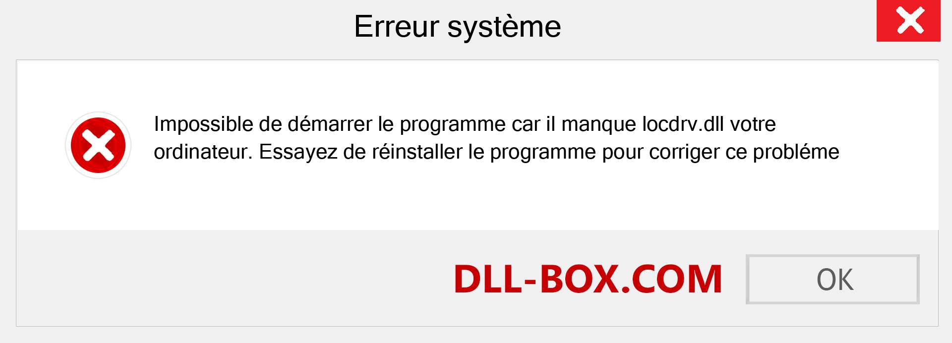 Le fichier locdrv.dll est manquant ?. Télécharger pour Windows 7, 8, 10 - Correction de l'erreur manquante locdrv dll sur Windows, photos, images